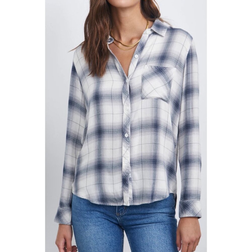Rails Hunter Button Down Sterling White XS new
